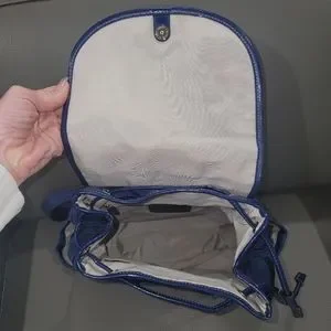 Coach | Bags | Coach Navy Blue Kyra Nyln Sig Backpack | Poshmark display picture 1